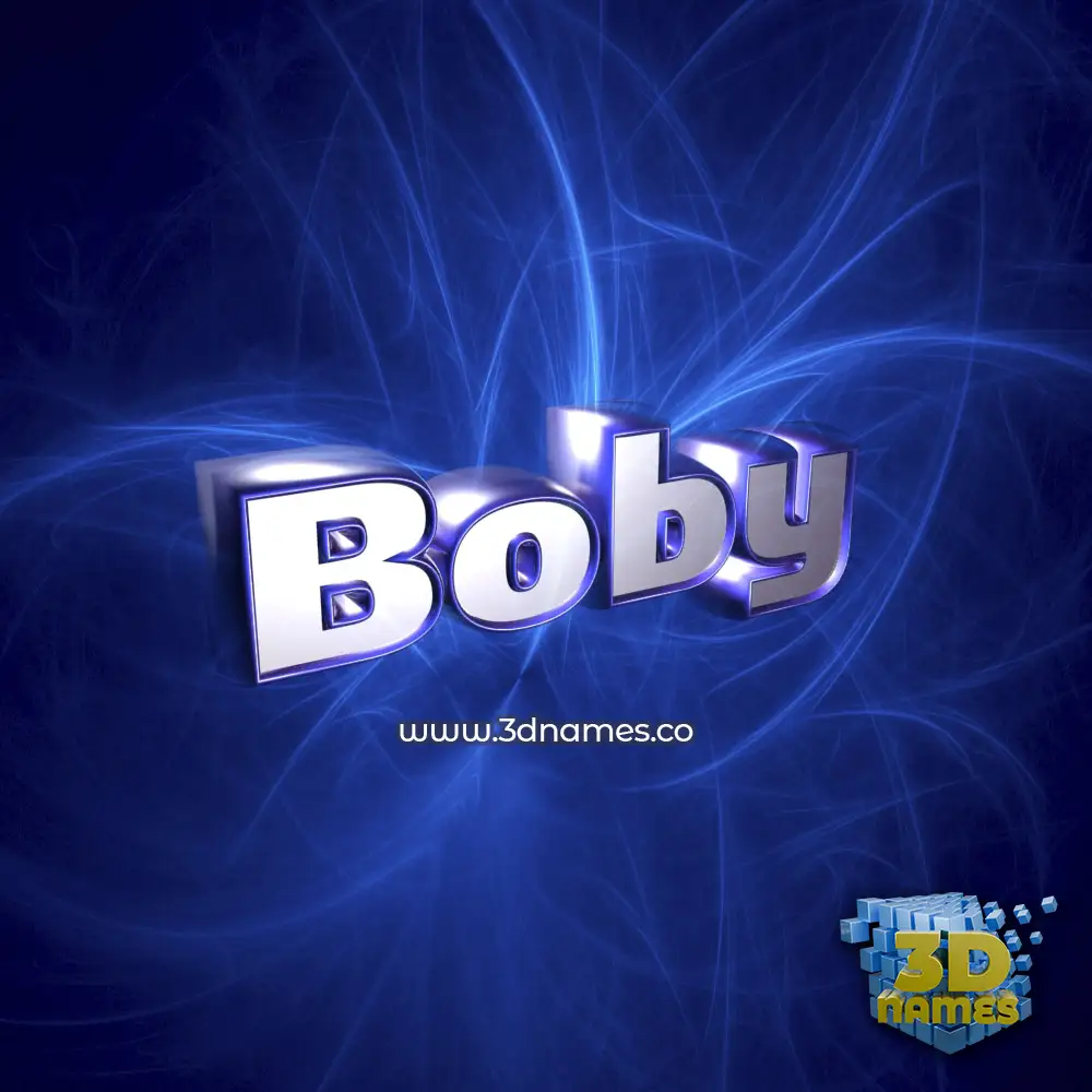 boby in Plasma style - 3D name wallpaper