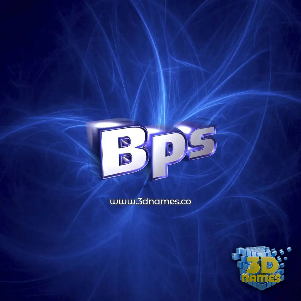 bps in Plasma style - 3D name wallpaper