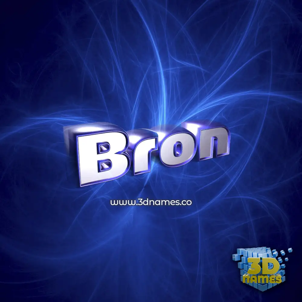 bron in Plasma style - 3D name wallpaper