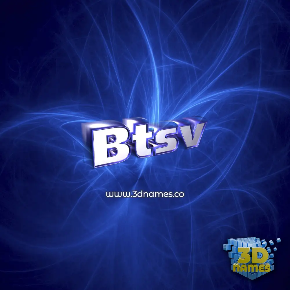 btsv in Plasma style - 3D name wallpaper