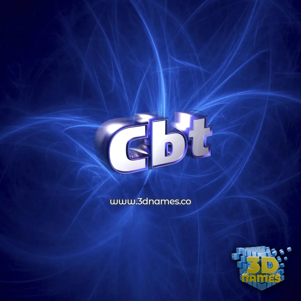 cbt in Plasma style - 3D name wallpaper