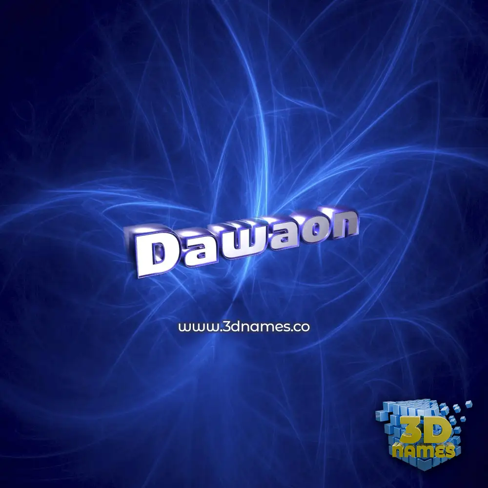 dawaon in Plasma style - 3D name wallpaper