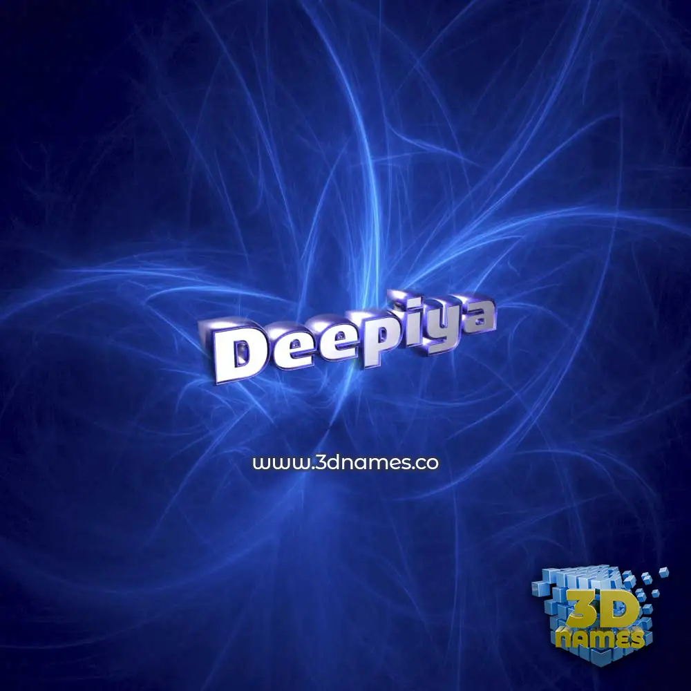 deepiya in Plasma style - 3D name wallpaper