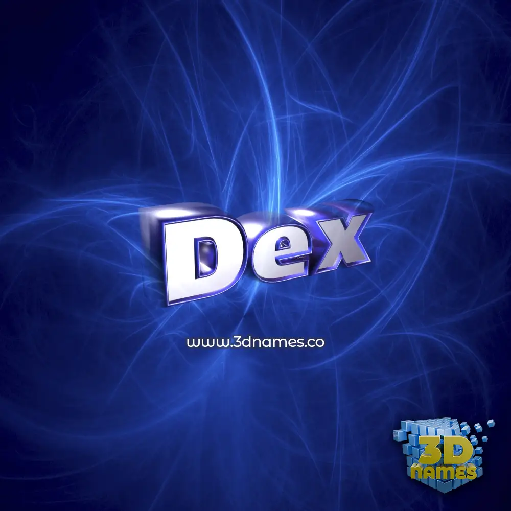 dex in Plasma style - 3D name wallpaper dex in Plasma style - 3D name wallpaper