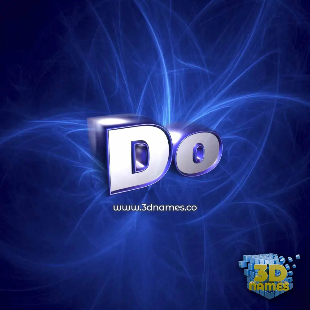 do in Plasma style - 3D name wallpaper