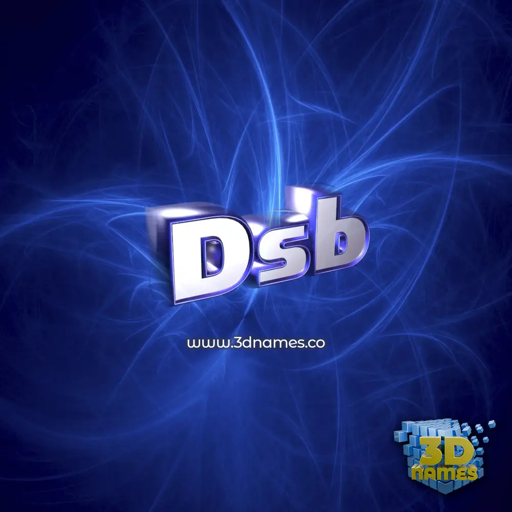 dsb in Plasma style - 3D name wallpaper dsb in Plasma style - 3D name wallpaper