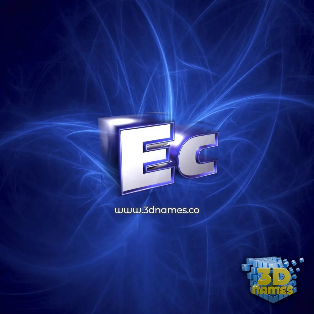ec in Plasma style - 3D name wallpaper ec in Plasma style - 3D name wallpaper