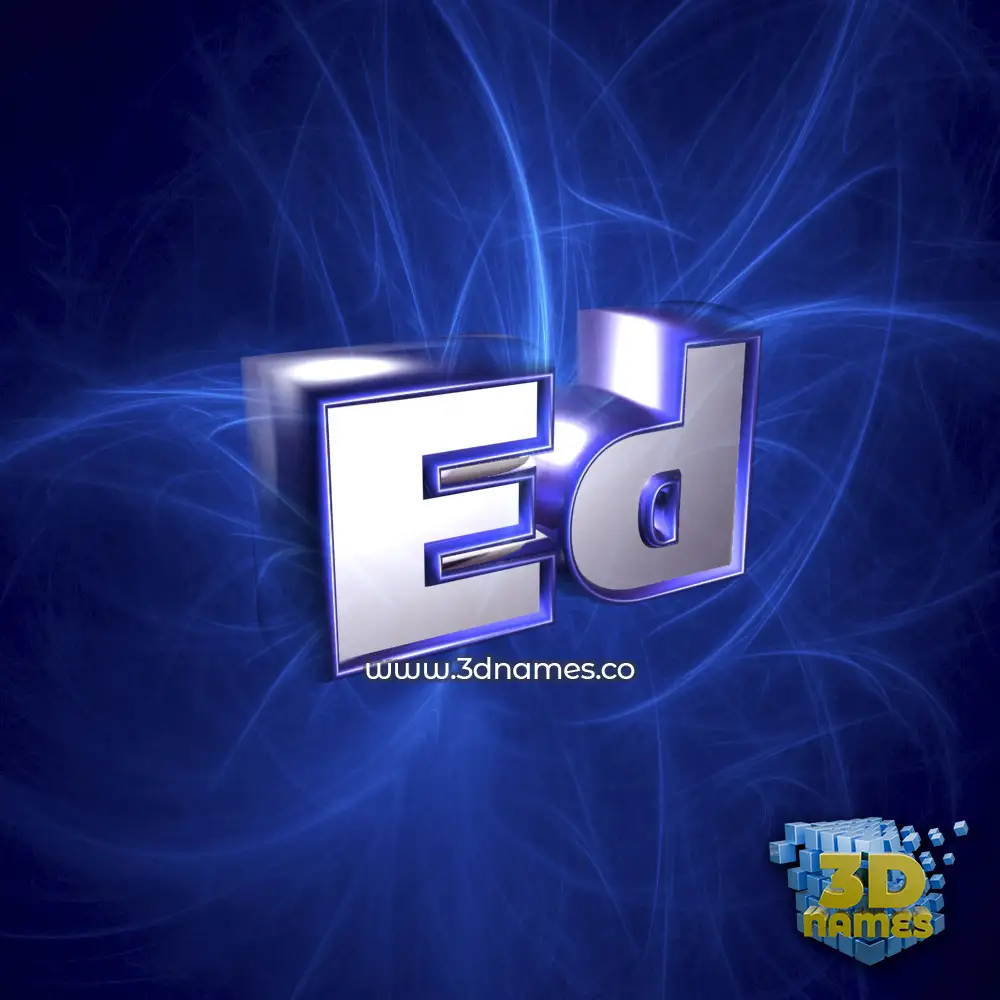 ed in Plasma style - 3D name wallpaper