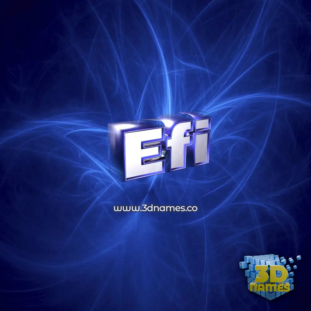efi in Plasma style - 3D name wallpaper efi in Plasma style - 3D name wallpaper
