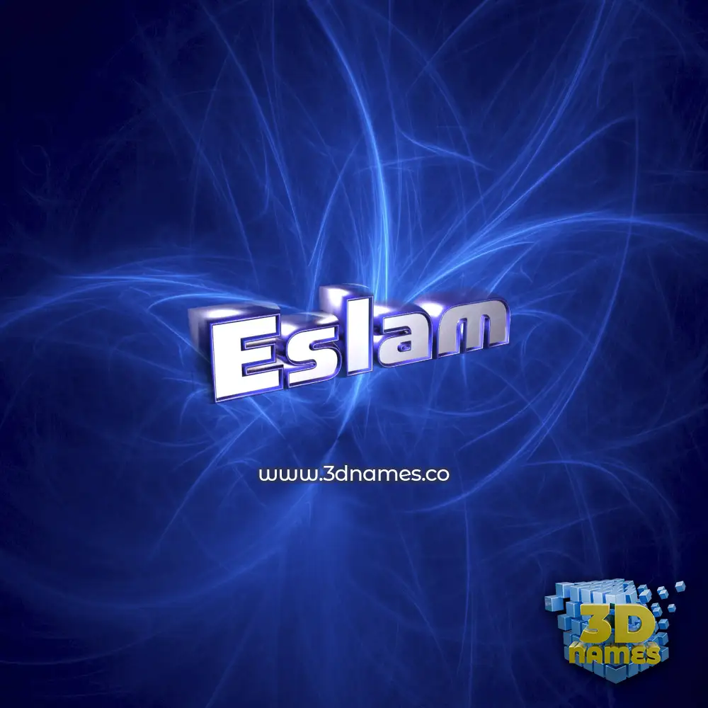 eslam in Plasma style - 3D name wallpaper eslam in Plasma style - 3D name wallpaper