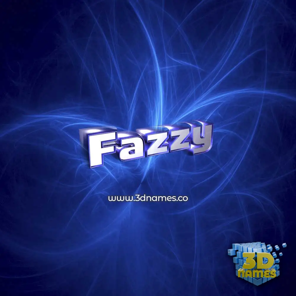 fazzy in Plasma style - 3D name wallpaper