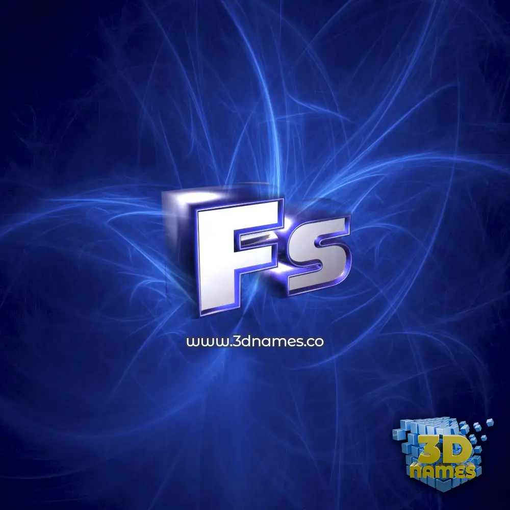 fs in Plasma style - 3D name wallpaper fs in Plasma style - 3D name wallpaper