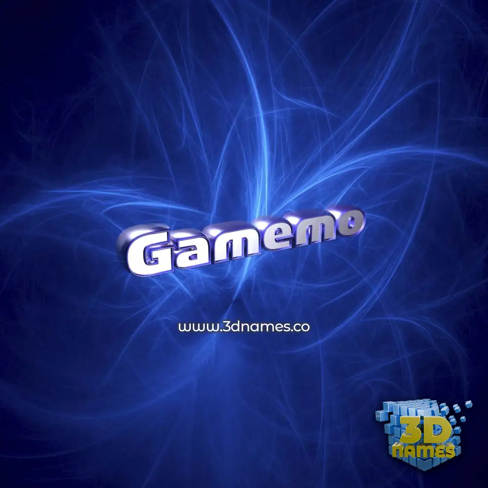 gamemo in Plasma style - 3D name wallpaper gamemo in Plasma style - 3D name wallpaper