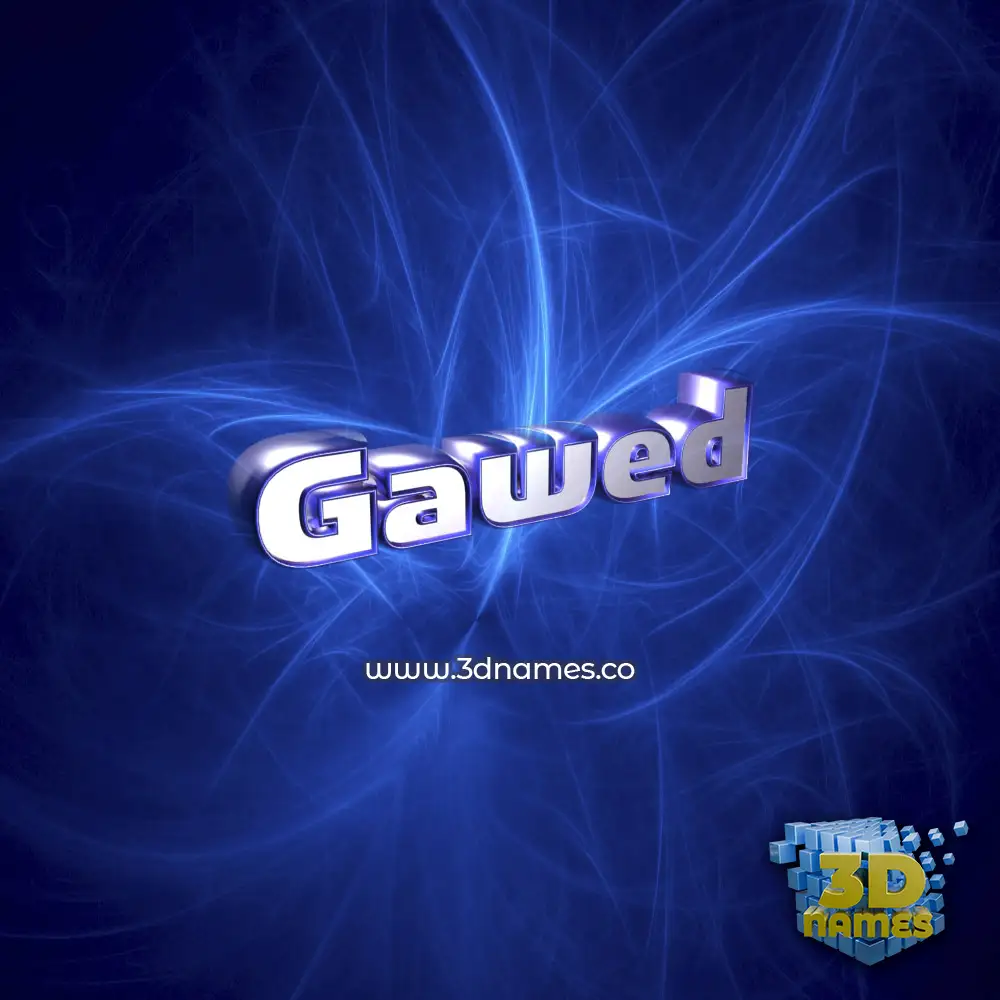 gawed in Plasma style - 3D name wallpaper