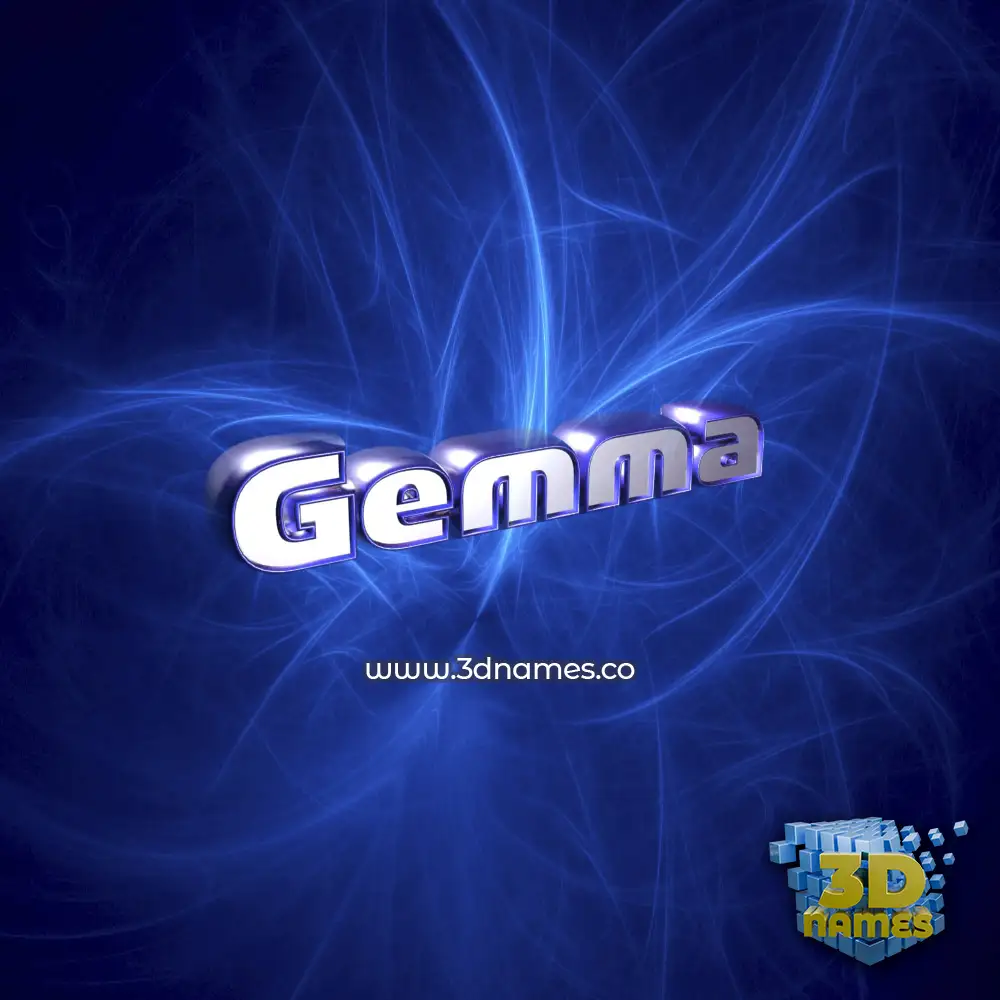 gemma in Plasma style - 3D name wallpaper