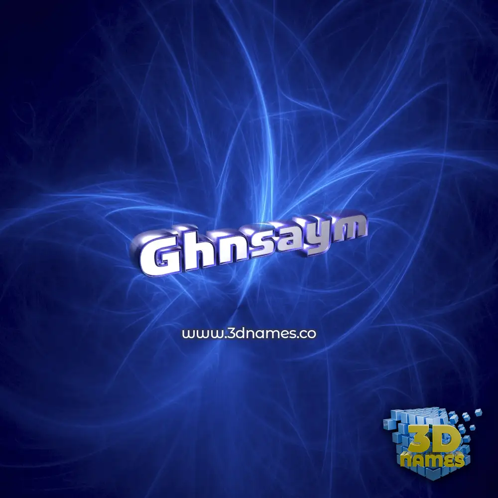 ghnsaym in Plasma style - 3D name wallpaper ghnsaym in Plasma style - 3D name wallpaper