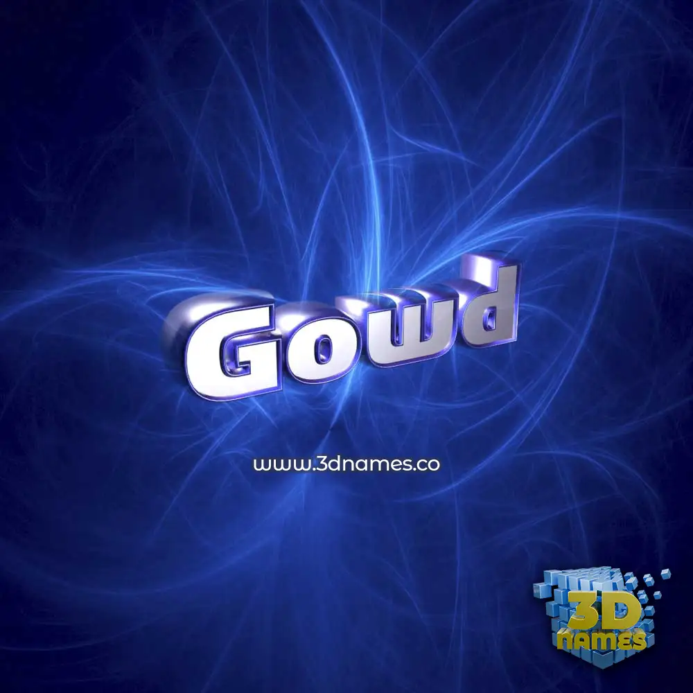 gowd in Plasma style - 3D name wallpaper