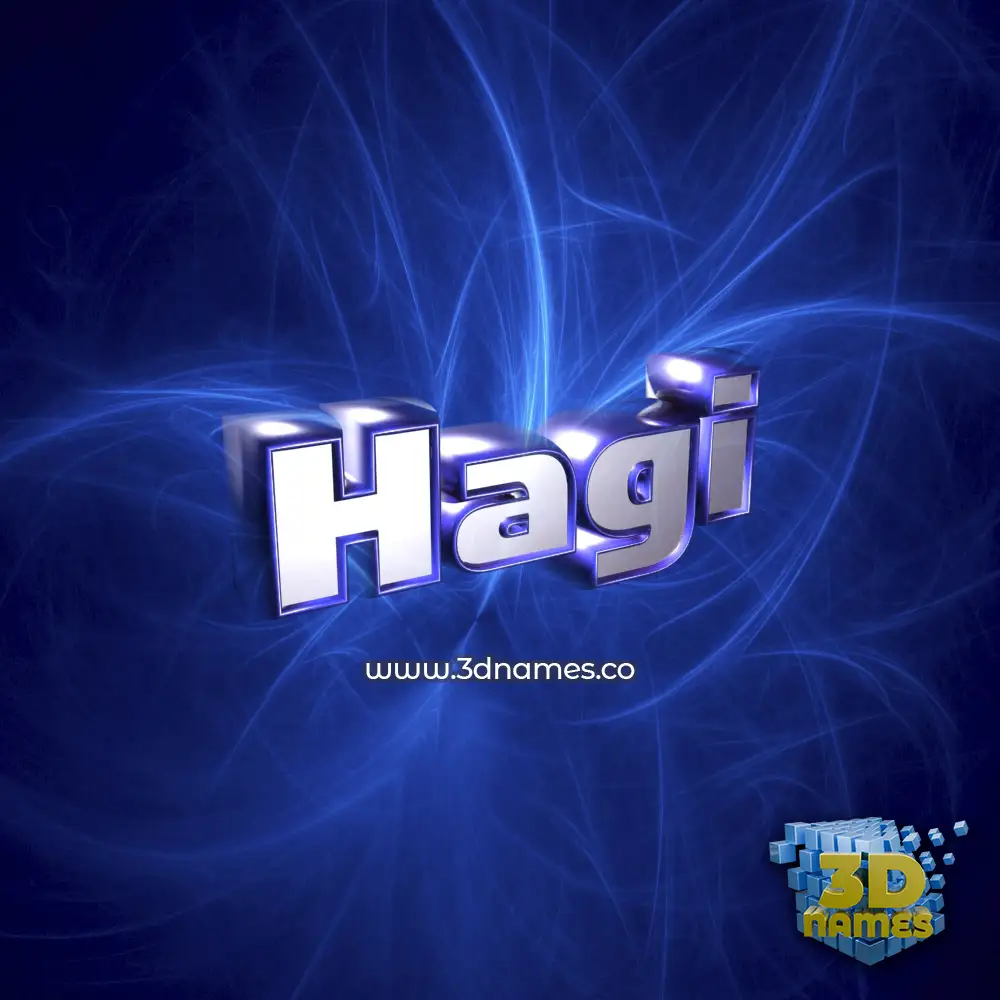 hagi in Plasma style - 3D name wallpaper