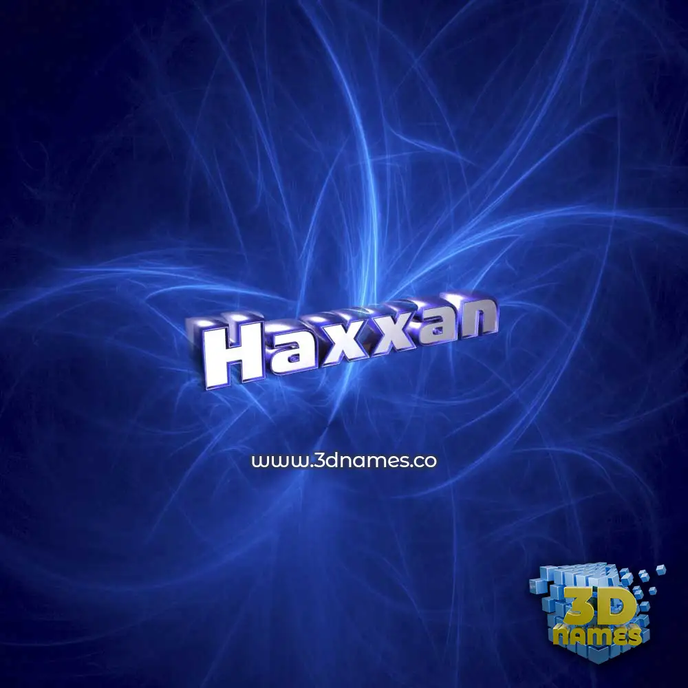 haxxan in Plasma style - 3D name wallpaper
