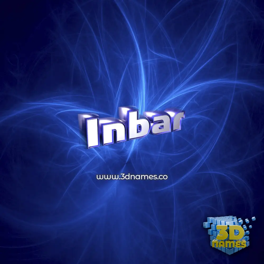 inbar in Plasma style - 3D name wallpaper