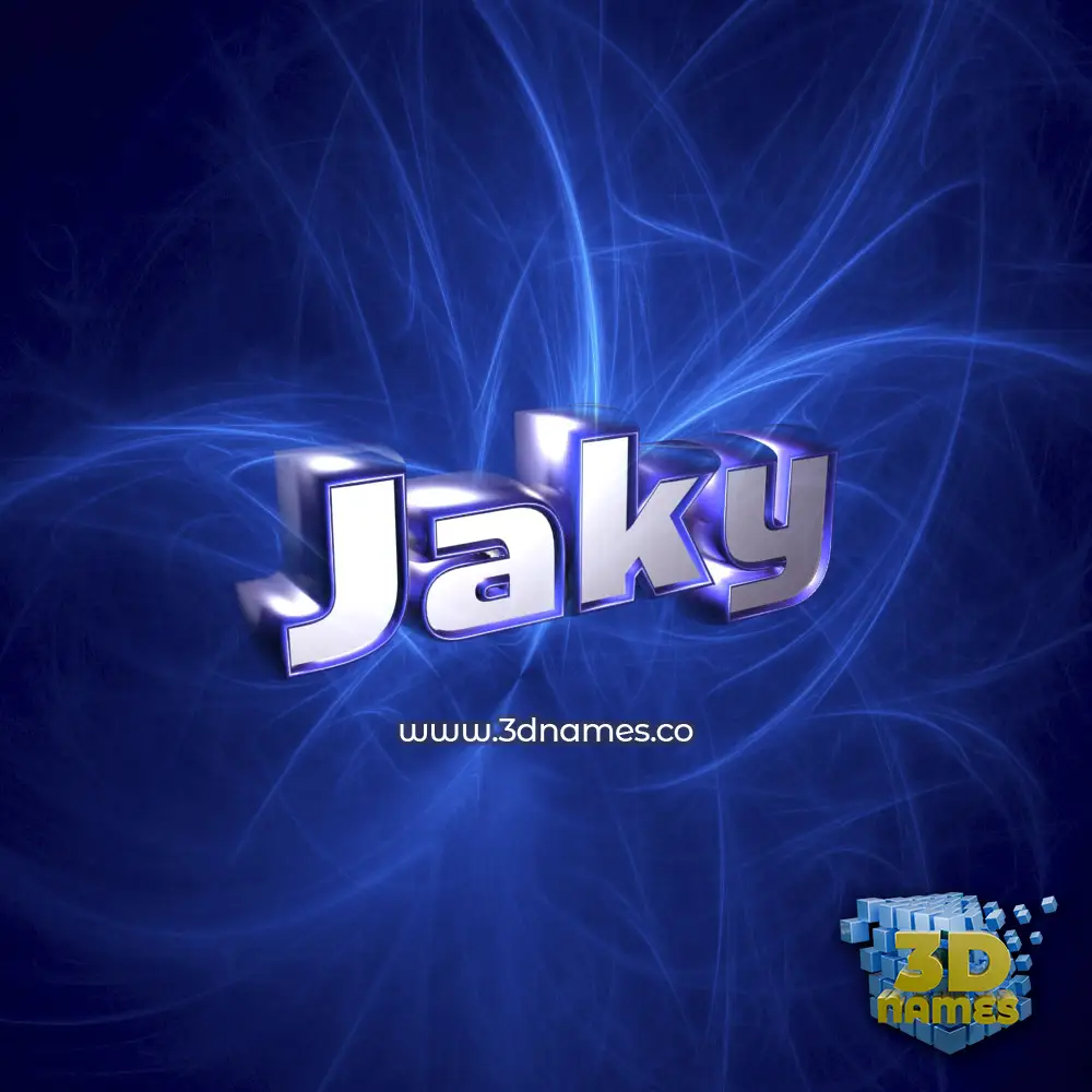 jaky in Plasma style - 3D name wallpaper