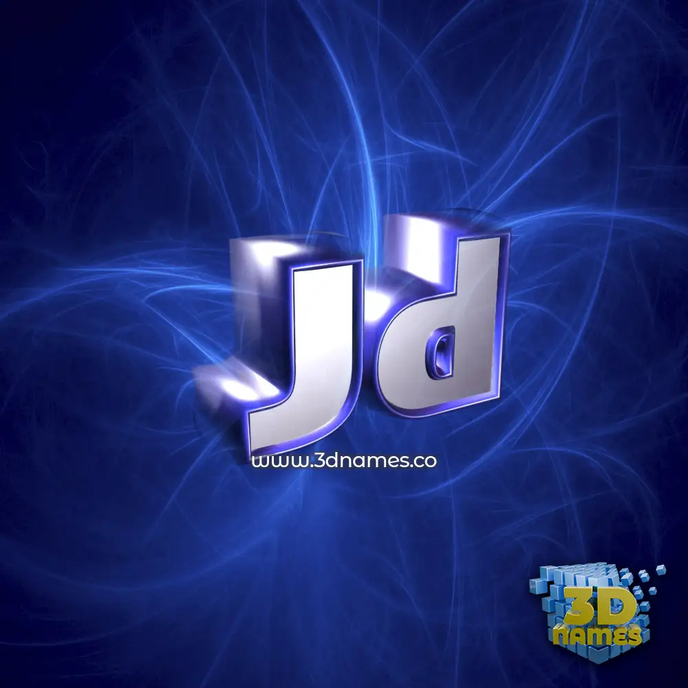 jd in Plasma style - 3D name wallpaper