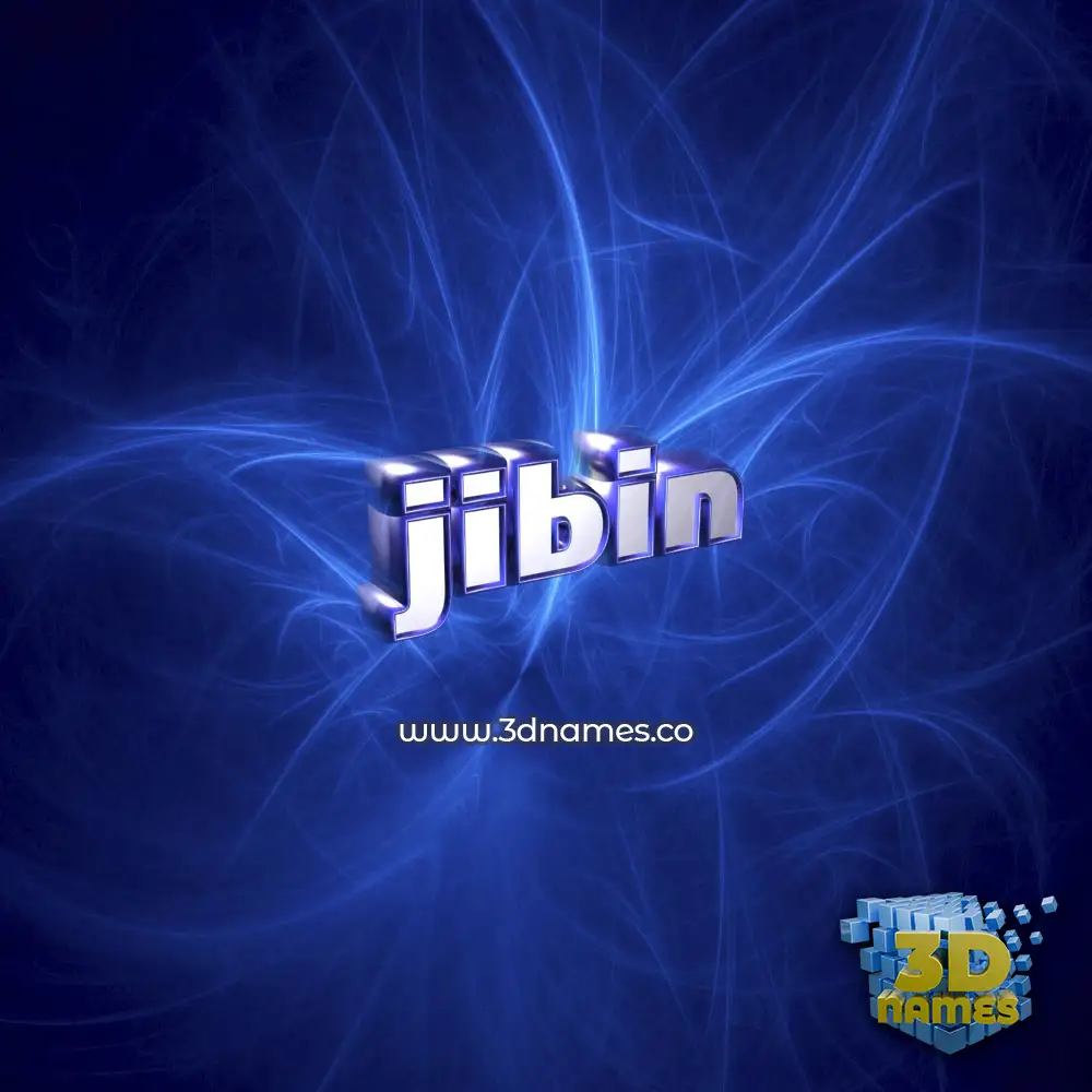 jibin in Plasma style - 3D name wallpaper jibin in Plasma style - 3D name wallpaper