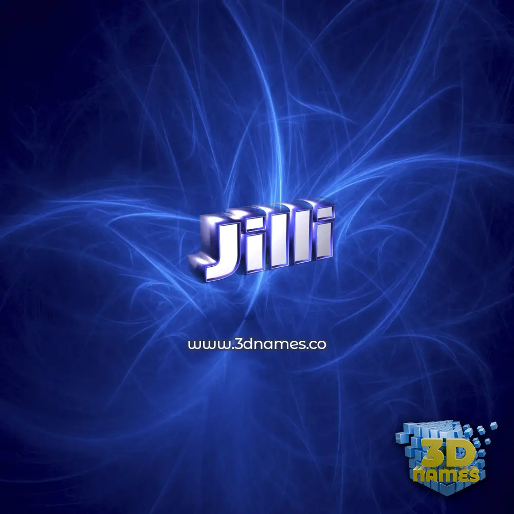 jilli in Plasma style - 3D name wallpaper