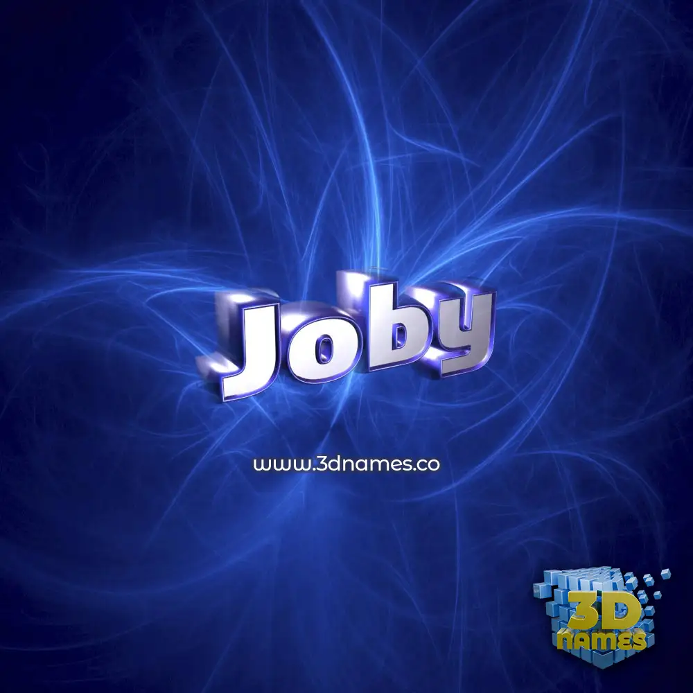 joby in Plasma style - 3D name wallpaper