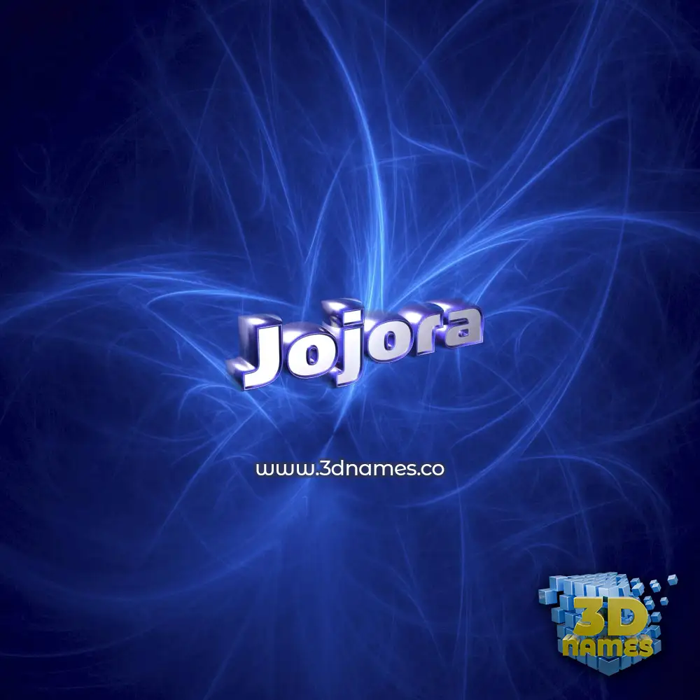 jojora in Plasma style - 3D name wallpaper