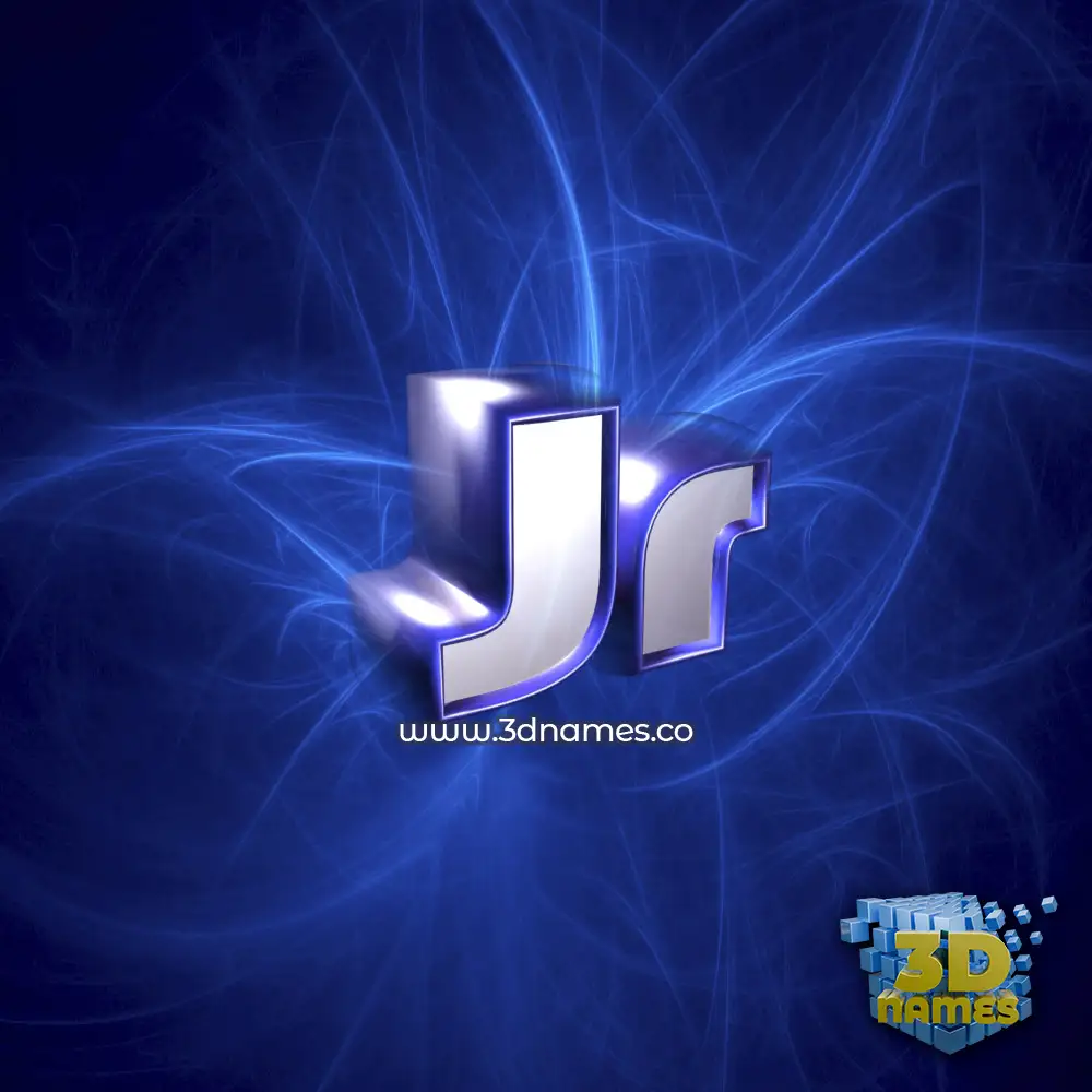 jr in Plasma style - 3D name wallpaper
