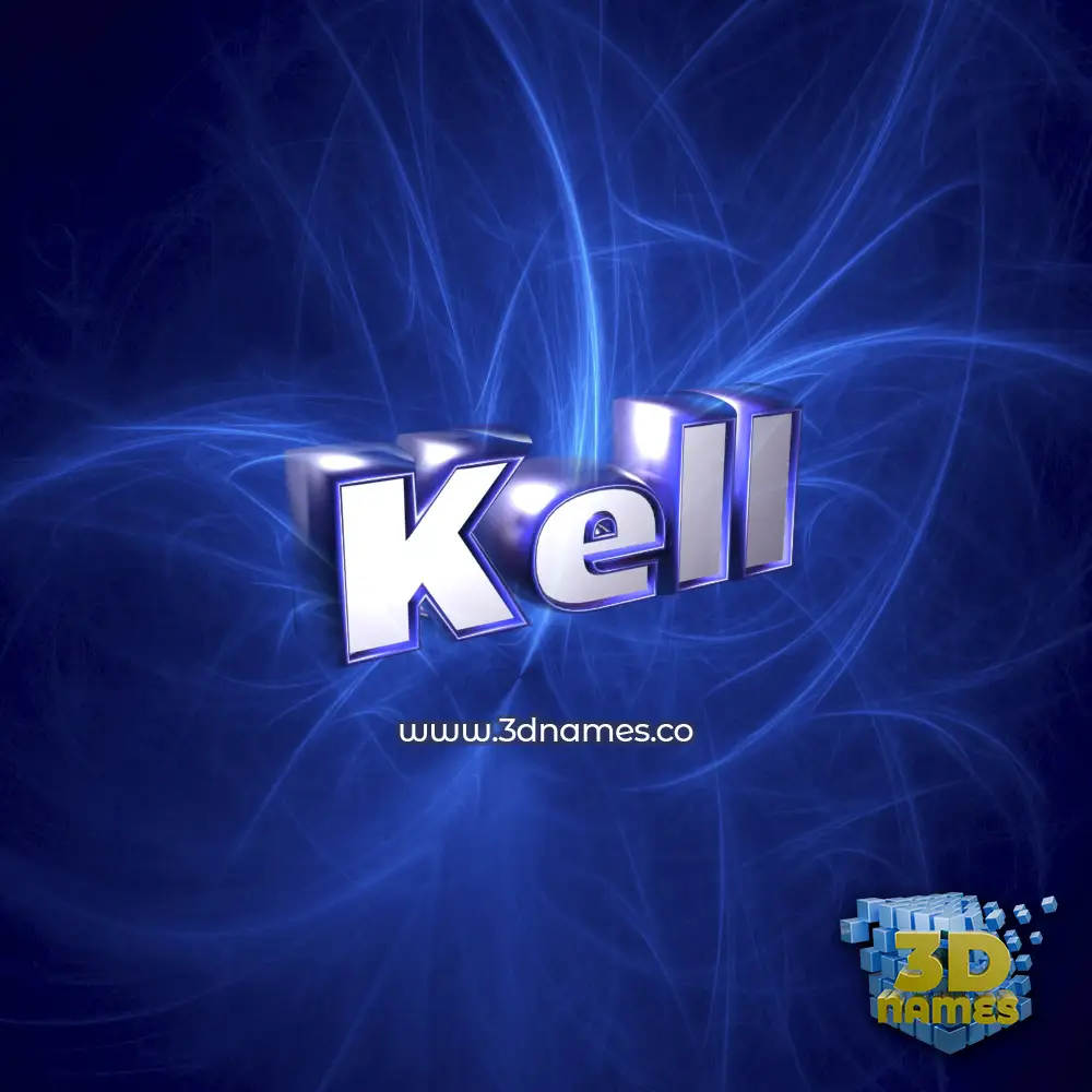kell in Plasma style - 3D name wallpaper