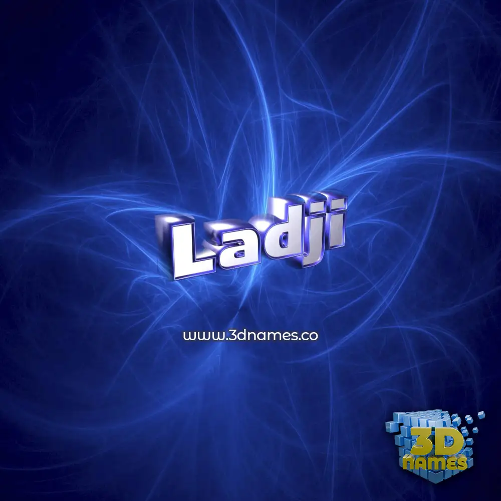 ladji in Plasma style - 3D name wallpaper