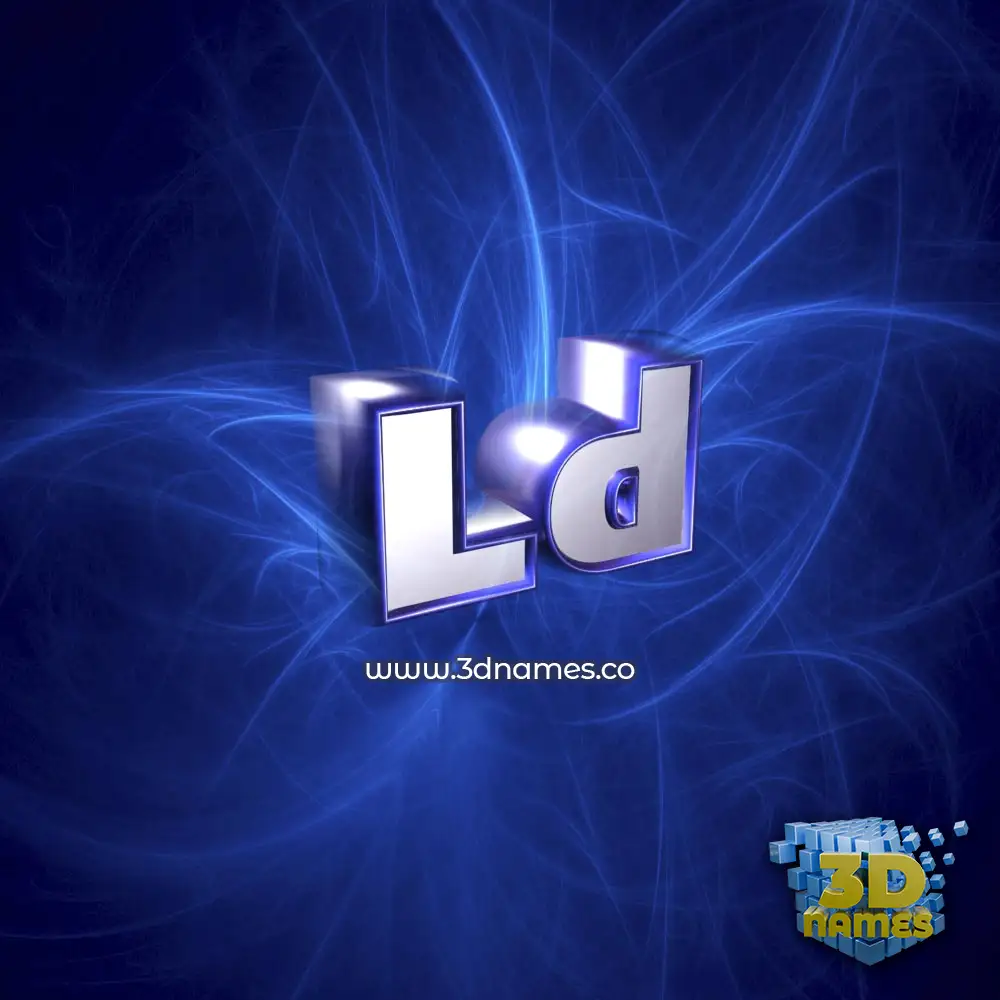 ld in Plasma style - 3D name wallpaper ld in Plasma style - 3D name wallpaper