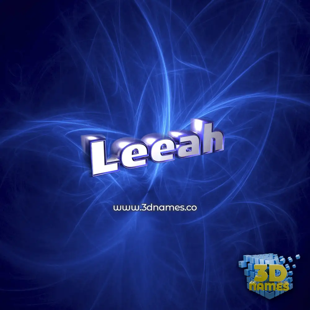leeah in Plasma style - 3D name wallpaper leeah in Plasma style - 3D name wallpaper