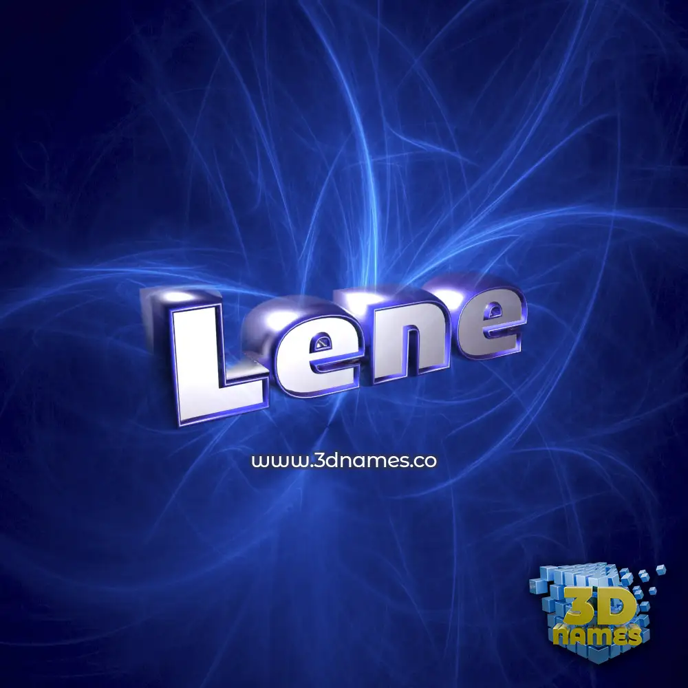 lene in Plasma style - 3D name wallpaper