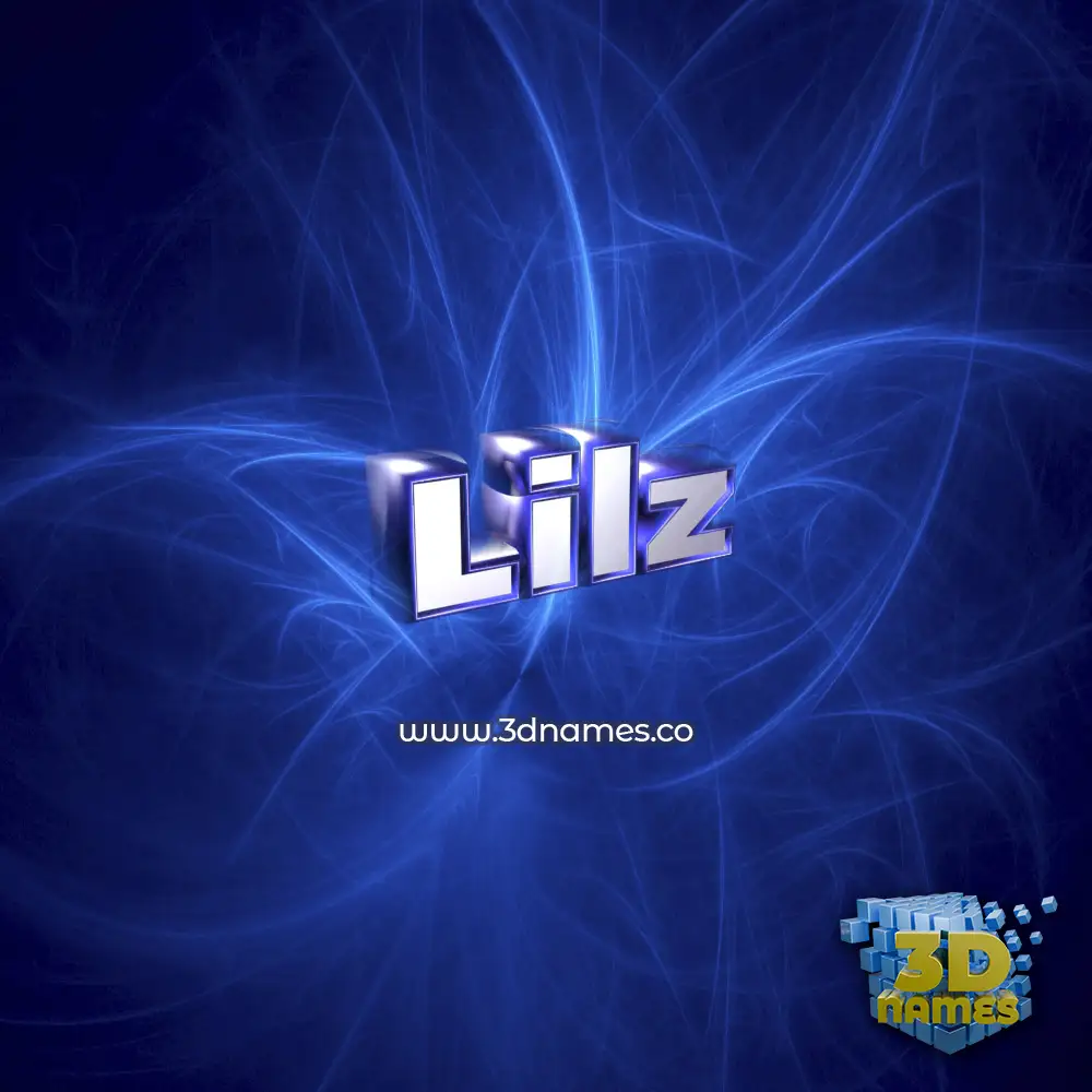 lilz in Plasma style - 3D name wallpaper