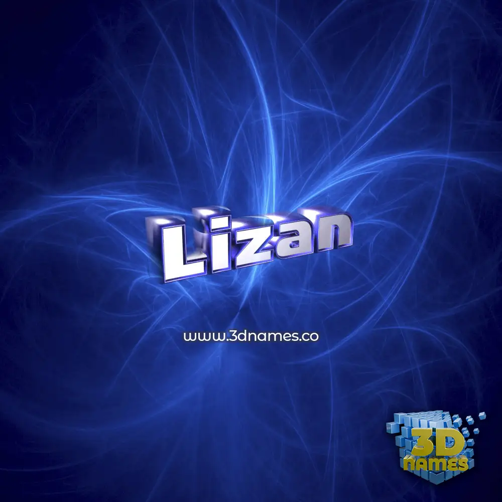lizan in Plasma style - 3D name wallpaper