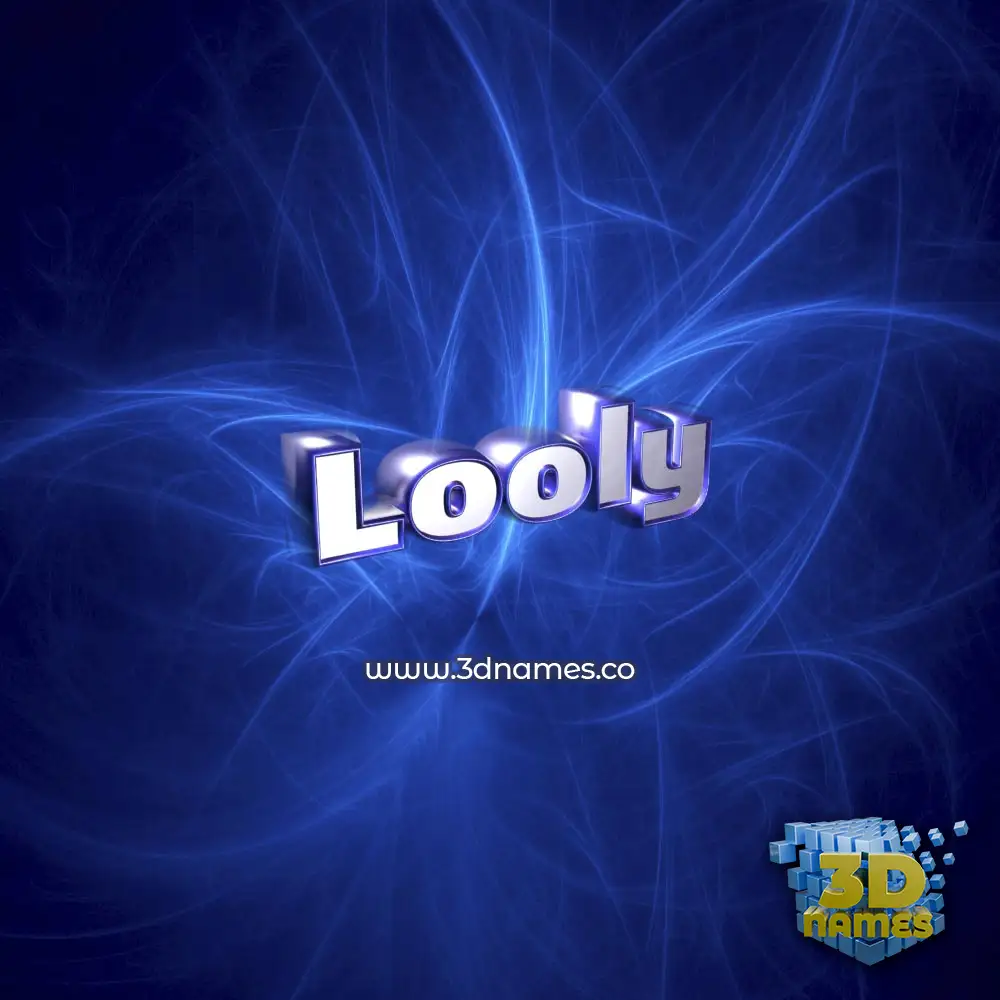 looly in Plasma style - 3D name wallpaper