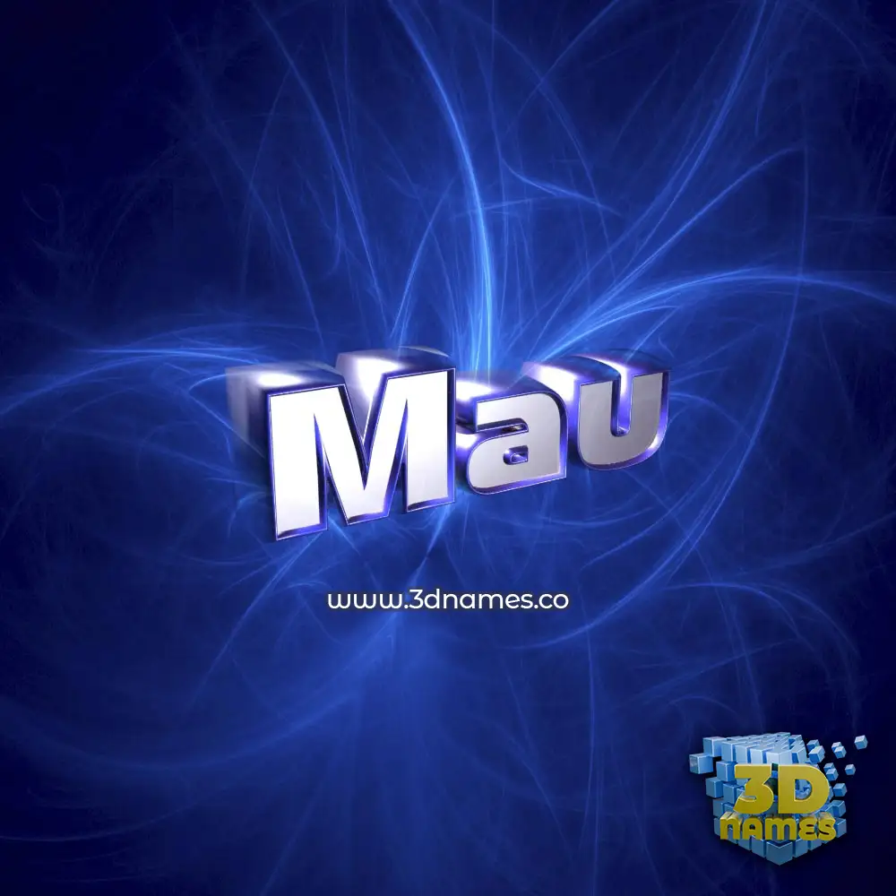 mau in Plasma style - 3D name wallpaper mau in Plasma style - 3D name wallpaper
