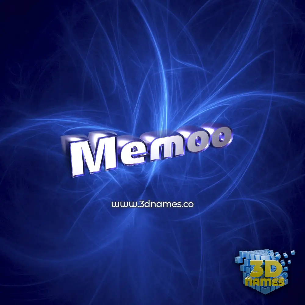 memoo in Plasma style - 3D name wallpaper memoo in Plasma style - 3D name wallpaper