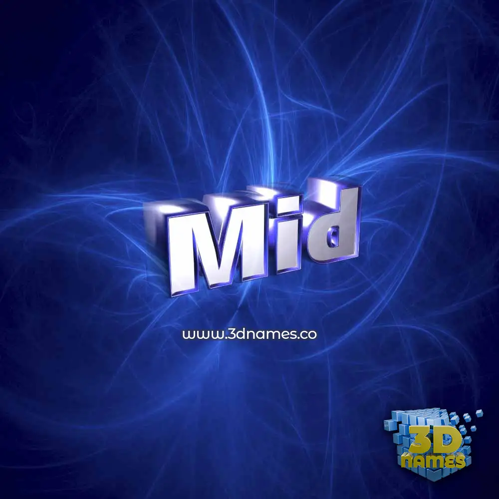 mid in Plasma style - 3D name wallpaper mid in Plasma style - 3D name wallpaper