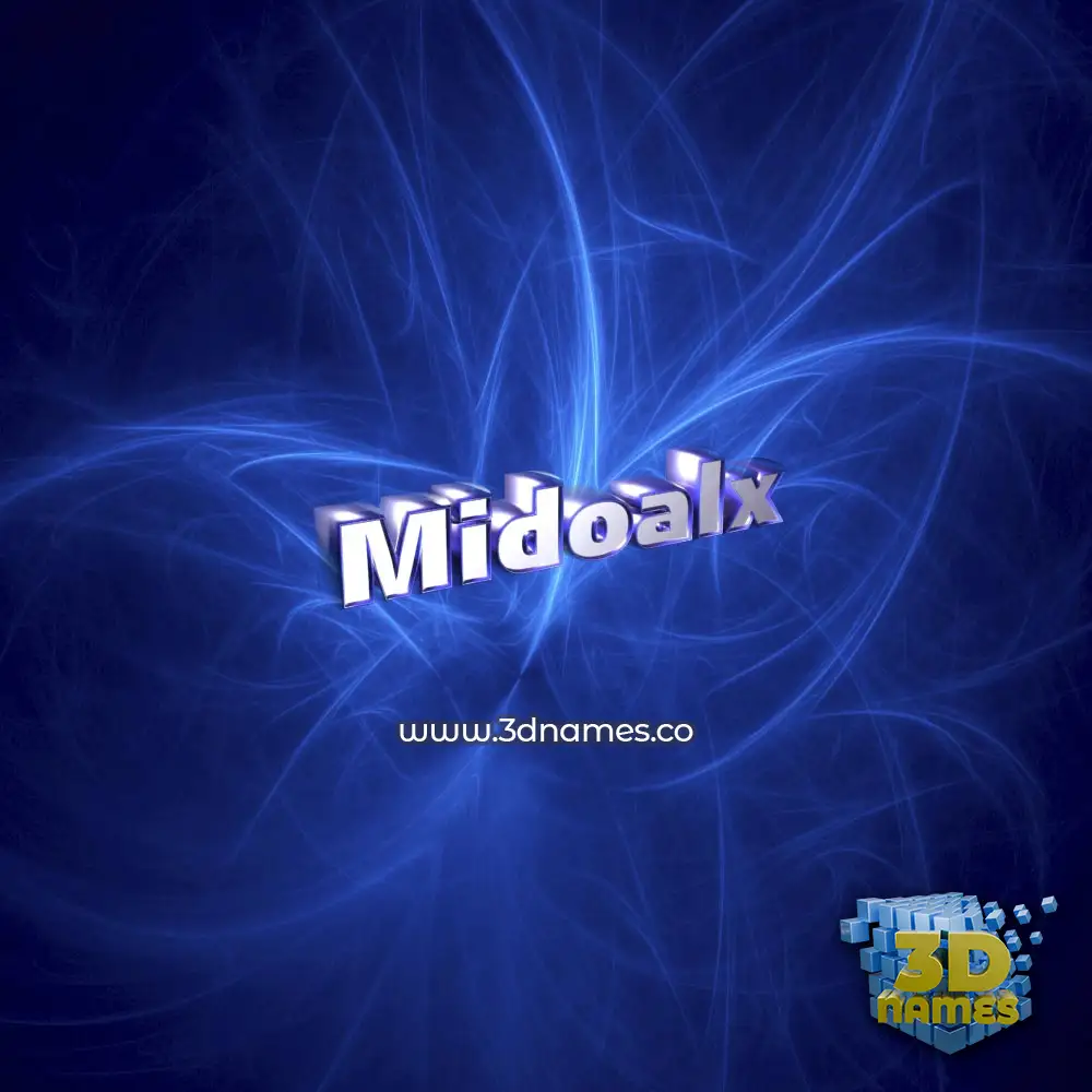 midoalx in Plasma style - 3D name wallpaper midoalx in Plasma style - 3D name wallpaper