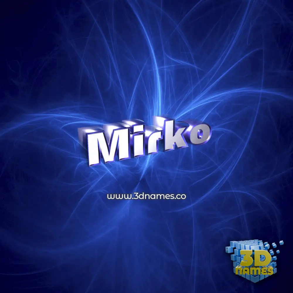mirko in Plasma style - 3D name wallpaper mirko in Plasma style - 3D name wallpaper