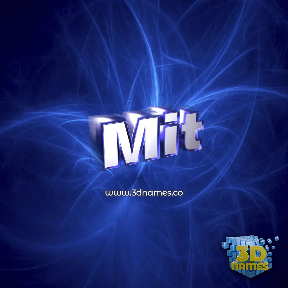 mit in Plasma style - 3D name wallpaper