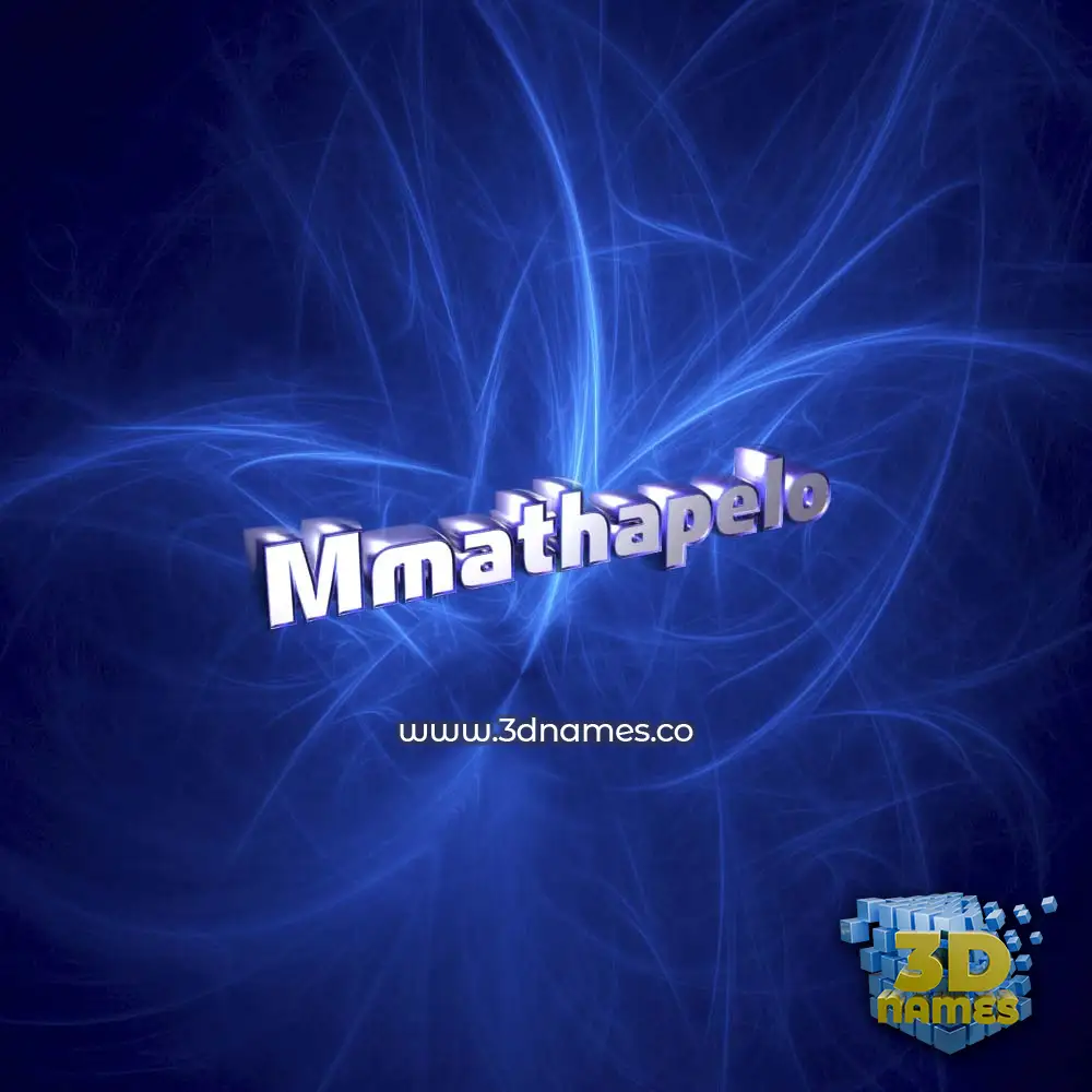 mmathapelo in Plasma style - 3D name wallpaper