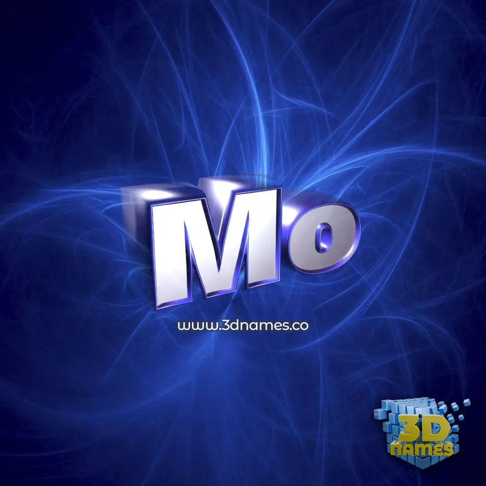 mo in Plasma style - 3D name wallpaper