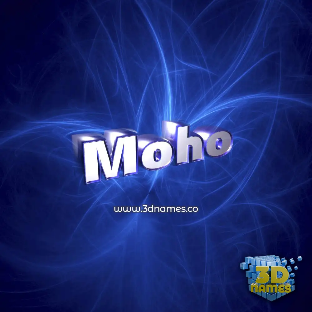 moho in Plasma style - 3D name wallpaper