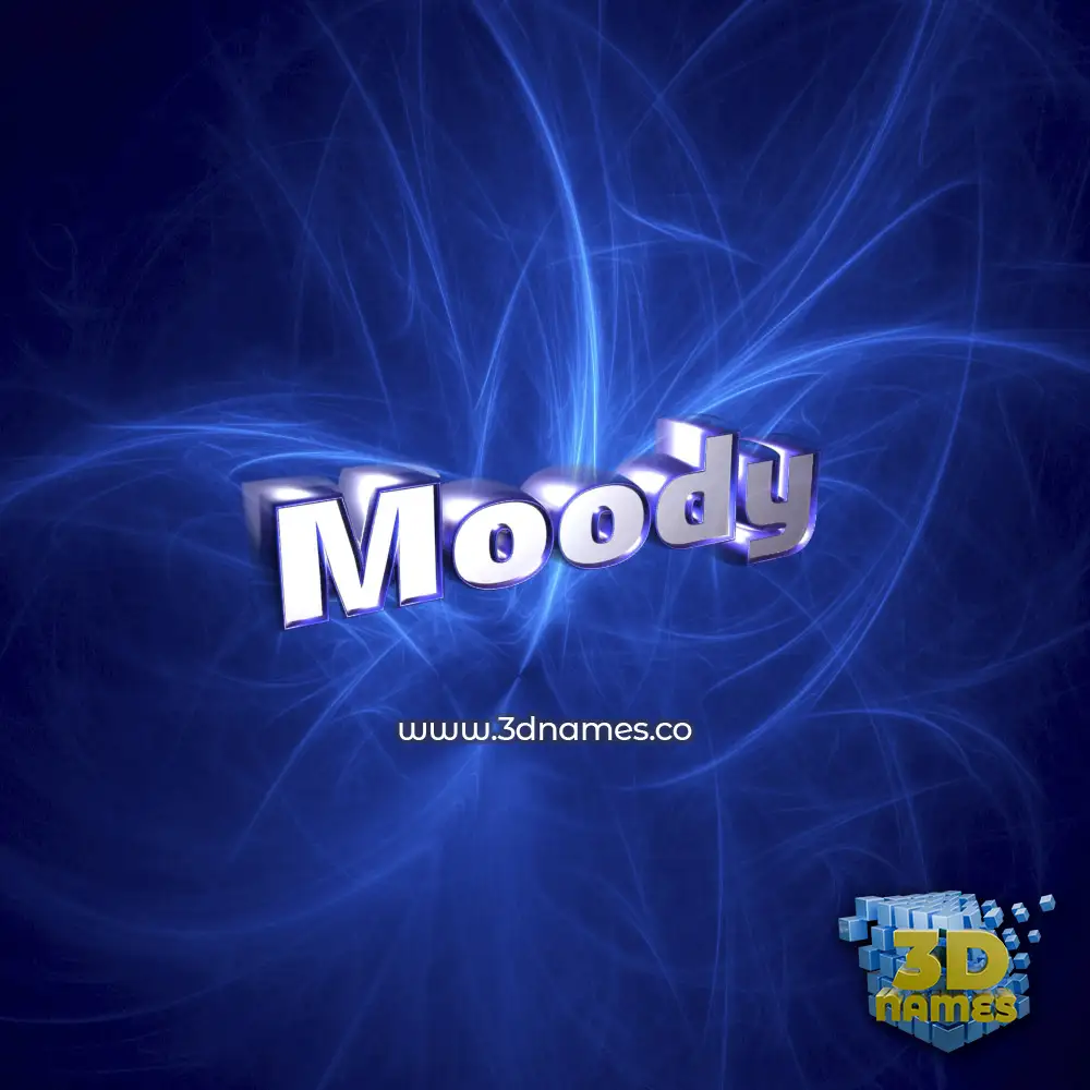 moody in Plasma style - 3D name wallpaper moody in Plasma style - 3D name wallpaper