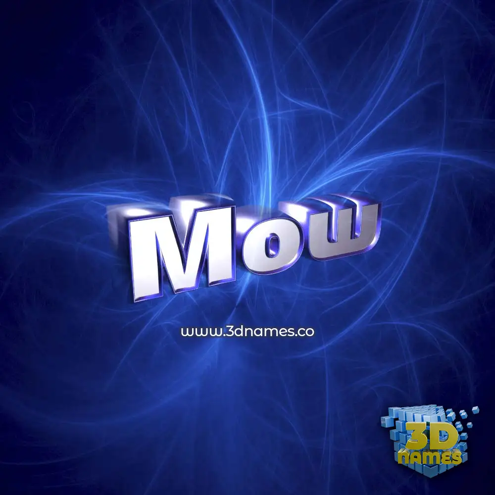 mow in Plasma style - 3D name wallpaper mow in Plasma style - 3D name wallpaper